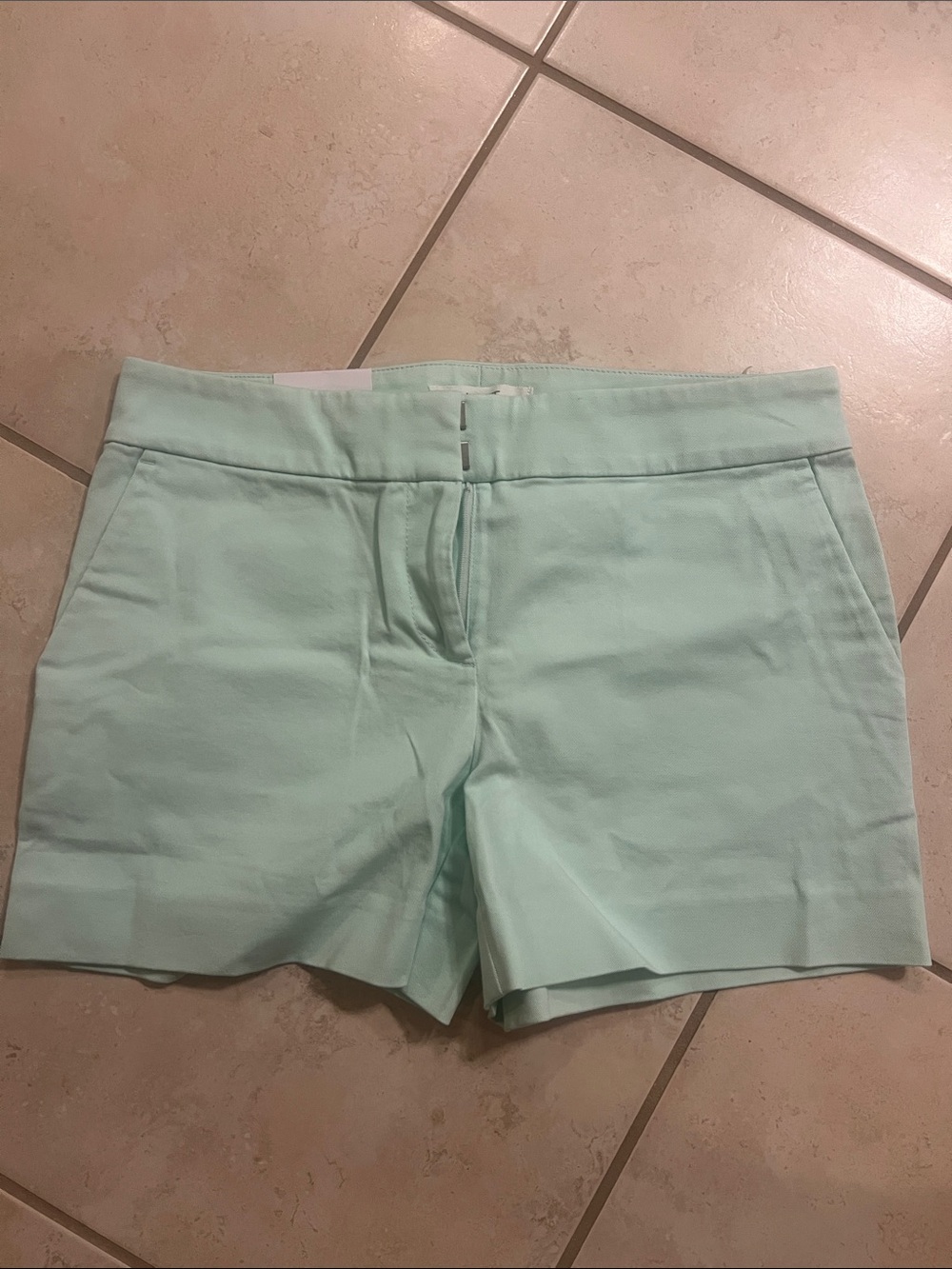 LOFT Mint Green Tailored Bermuda Shorts